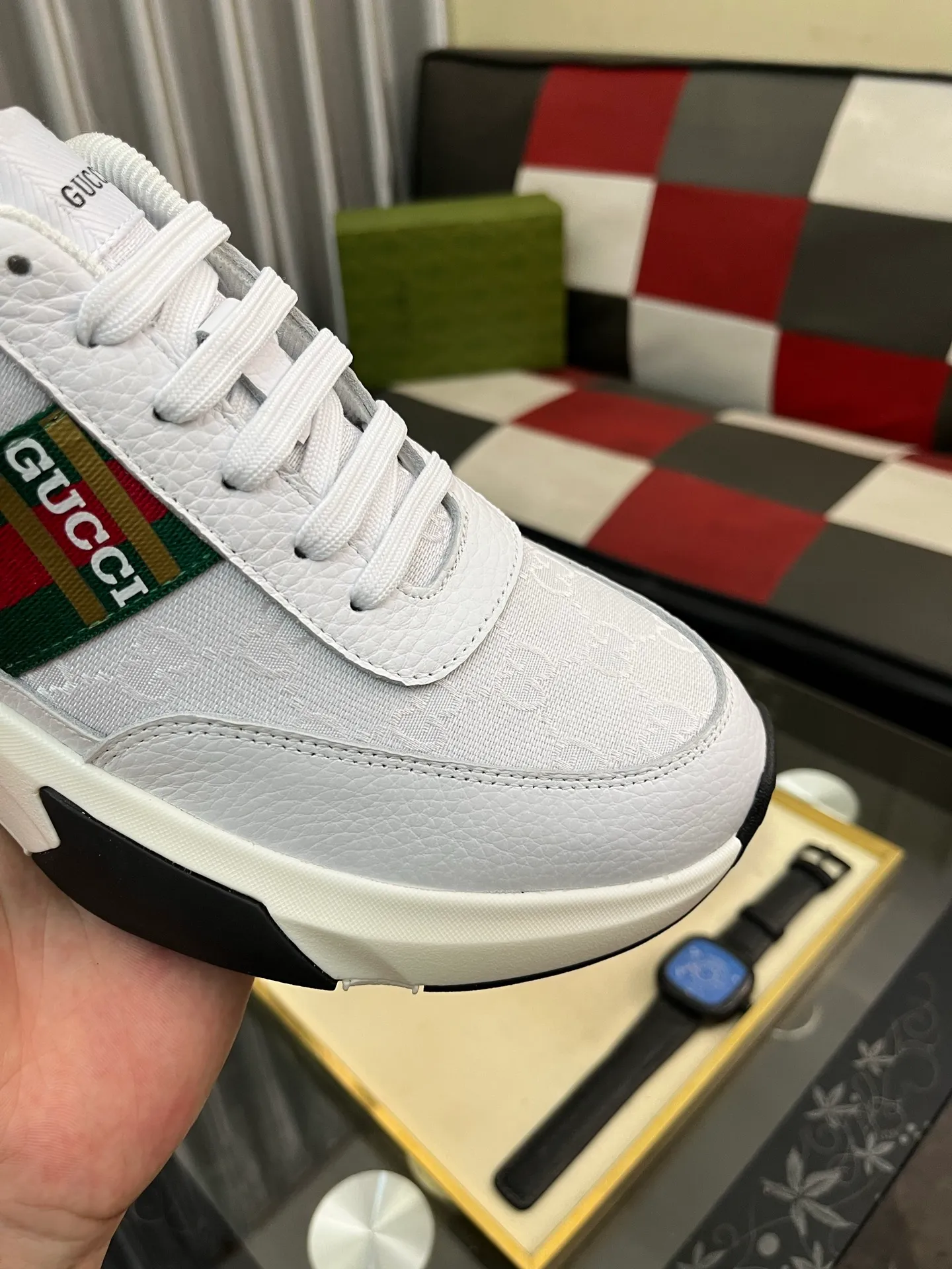 Men's Men's Shoes 💰458 ⌚️⌚️[GUCCI] Gucci men's casual shoes are absolutely popular 🔥The ultimate matching item for trendy men! The charm of super texture is irresistible, the main recommendation, the flower leather color is bright! The upper is made of high-quality brand printed fabric with cowhide, breathable leather lining and wear-resistant rubber sole, noble and elegant! Extremely comfortable🎁🎁You can be as handsome as you want💪 38-445⃣️colors available